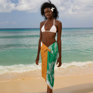 Personalized Afro Ivory Coast Sarong Coat Of Arms With Kente Pattern