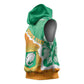 Personalized Afro Ivory Coast Sleeveless Hoodie Coat Of Arms With Kente Pattern - African Pride