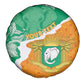 Personalized Afro Ivory Coast Spare Tire Cover Coat Of Arms With Kente Pattern
