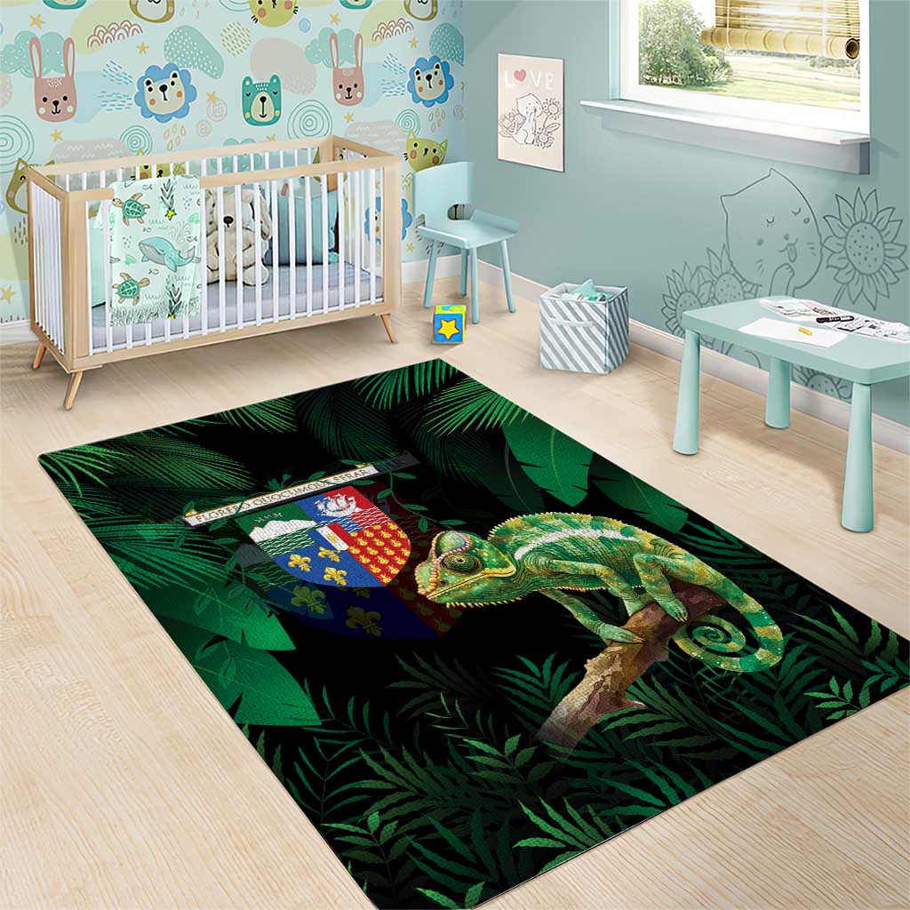 Reunion Island Area Rug Furcifer Pardalis