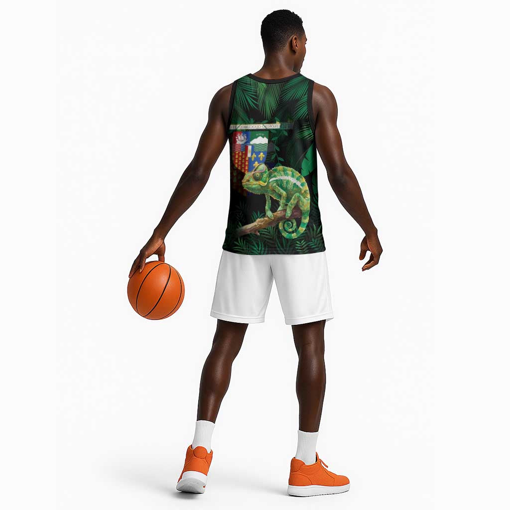 Reunion Island Basketball Jersey Furcifer Pardalis - African Pride