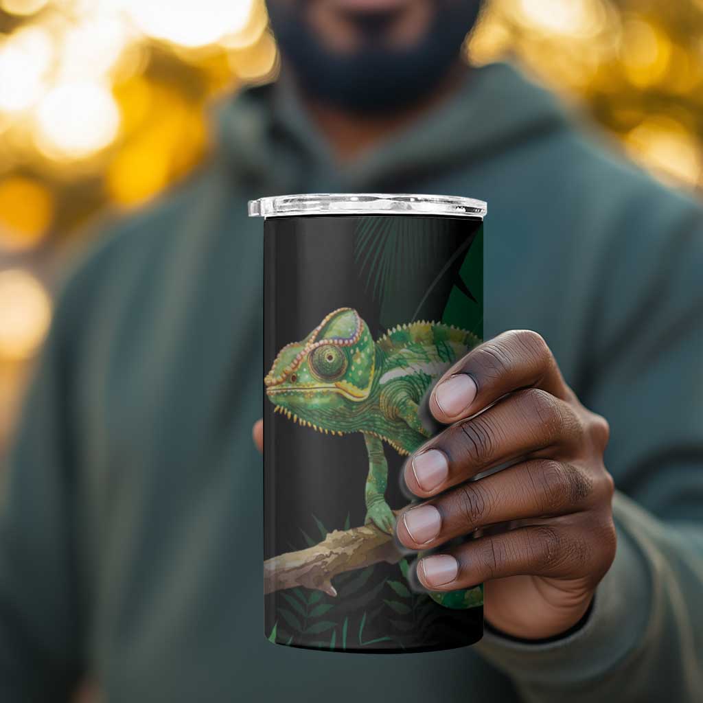 Reunion Island 4 in 1 Can Cooler Tumbler Furcifer Pardalis