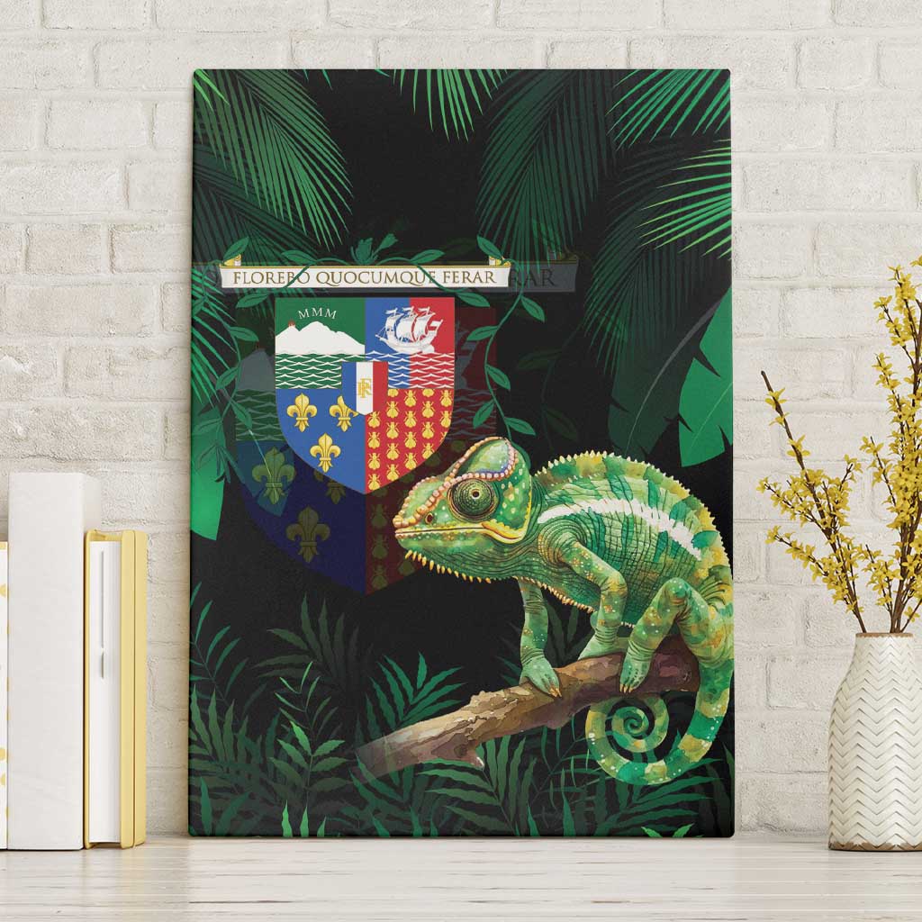 Reunion Island Canvas Wall Art Furcifer Pardalis