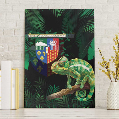 Reunion Island Canvas Wall Art Furcifer Pardalis