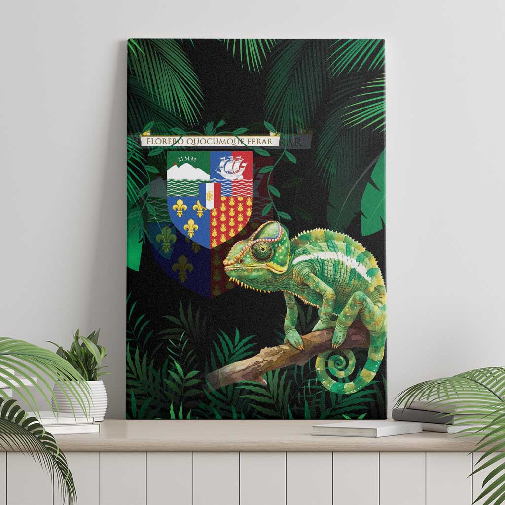 Reunion Island Canvas Wall Art Furcifer Pardalis