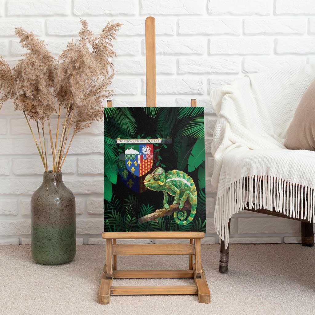 Reunion Island Canvas Wall Art Furcifer Pardalis