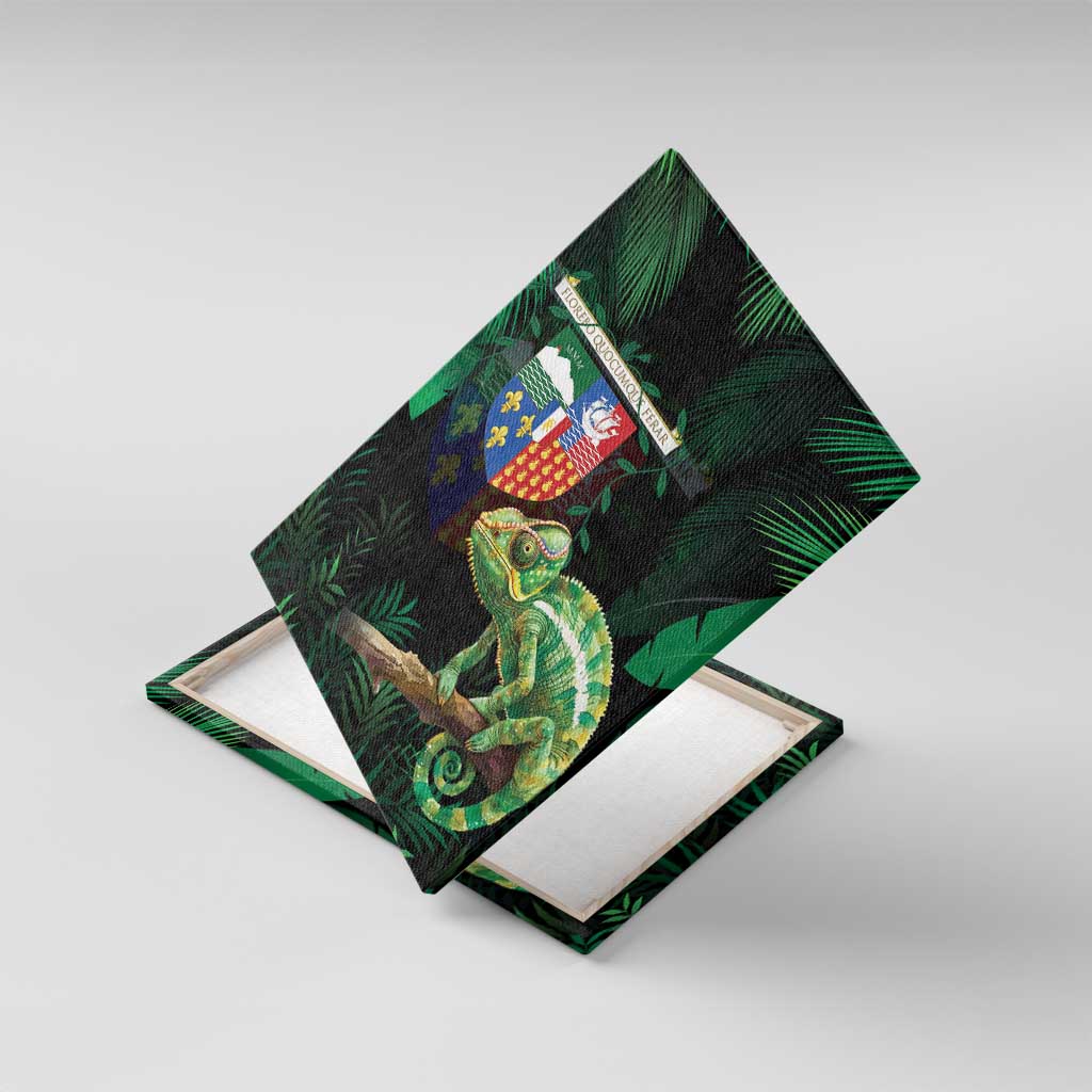 Reunion Island Canvas Wall Art Furcifer Pardalis