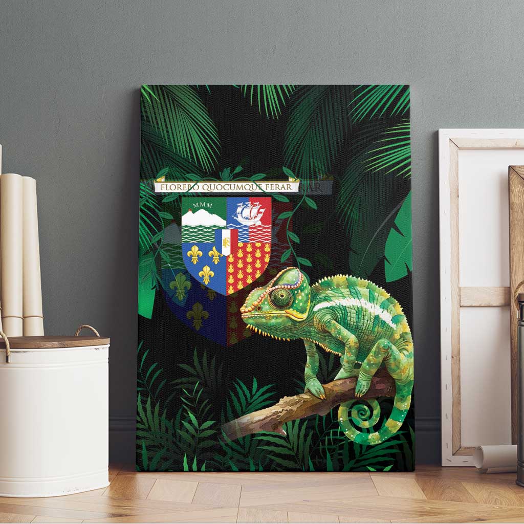 Reunion Island Canvas Wall Art Furcifer Pardalis