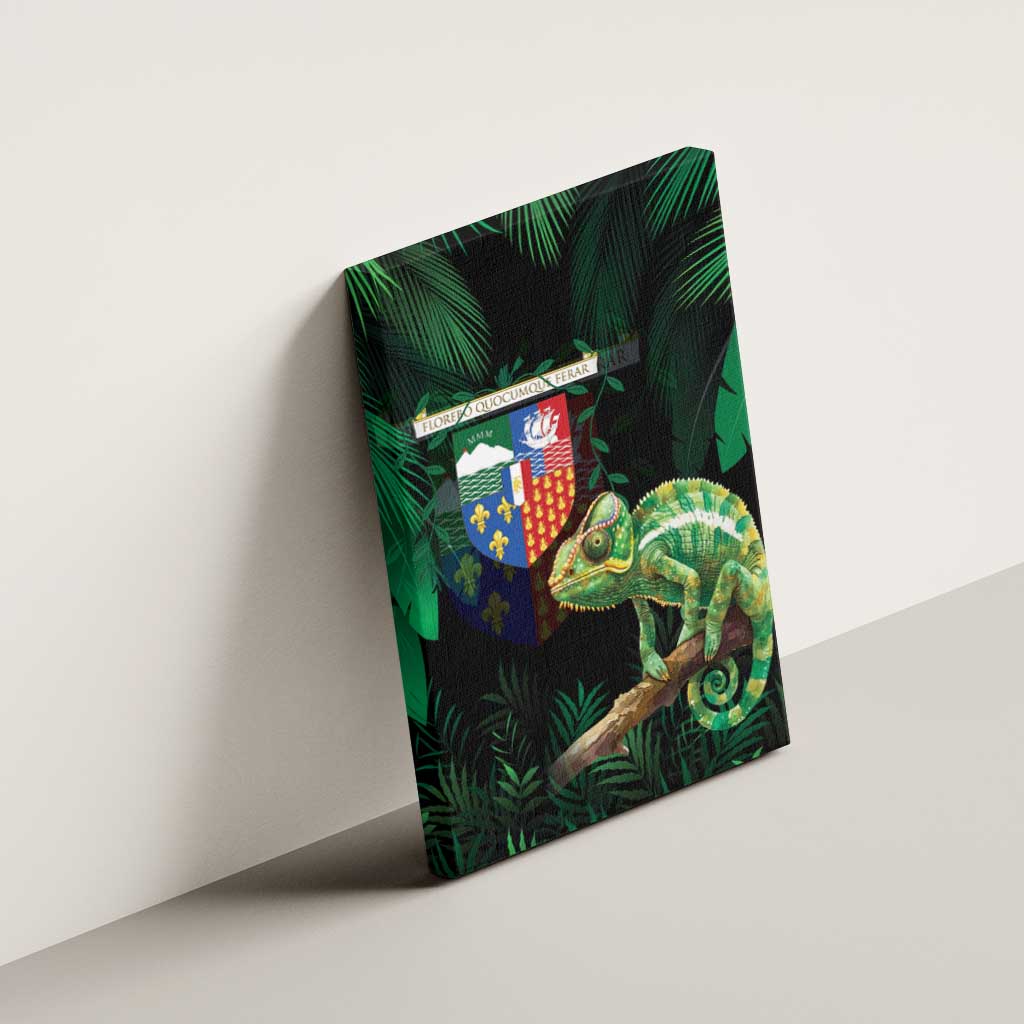 Reunion Island Canvas Wall Art Furcifer Pardalis