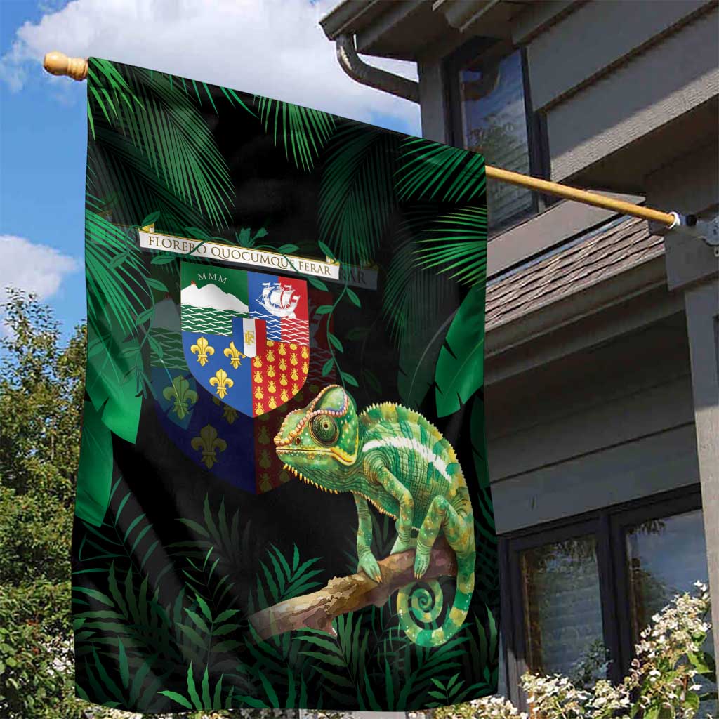 Reunion Island Garden Flag Furcifer Pardalis