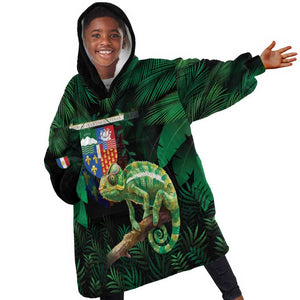 Reunion Island Kid Wearable Blanket Hoodie Furcifer Pardalis