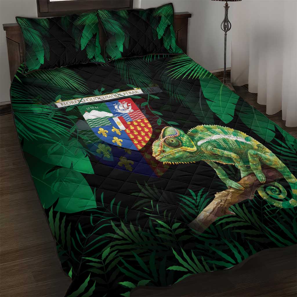 Reunion Island Quilt Bed Set Furcifer Pardalis