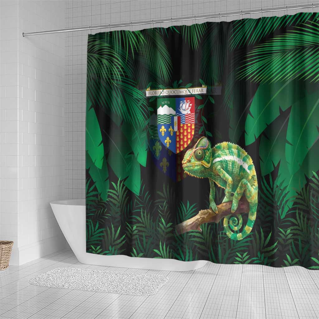Reunion Island Shower Curtain Furcifer Pardalis