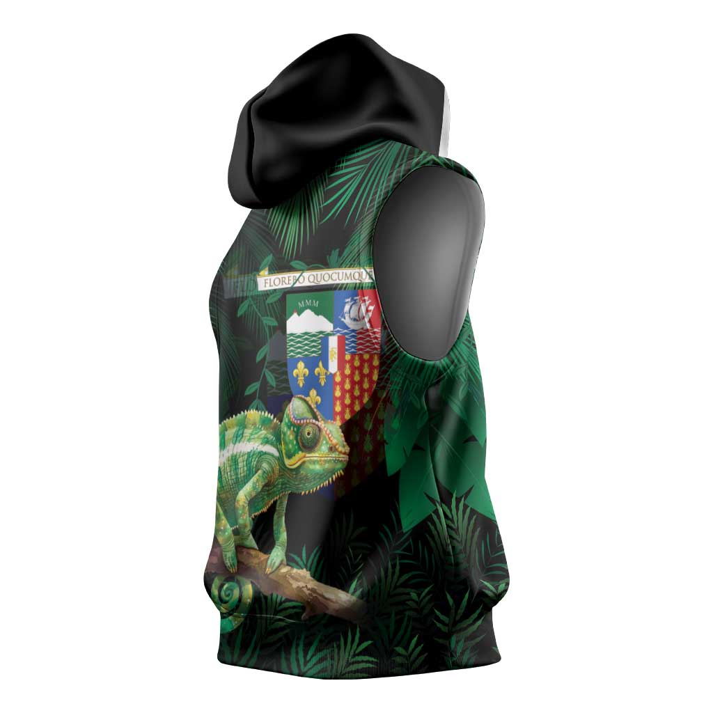 Reunion Island Sleeveless Hoodie Furcifer Pardalis - African Pride