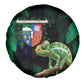 Reunion Island Spare Tire Cover Furcifer Pardalis