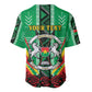Personalised Afro Burkina Faso Baseball Jersey Coat Of Arms With Rose