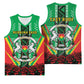 Personalised Afro Burkina Faso Basketball Jersey Coat Of Arms With Rose - African Pride