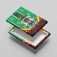Personalised Afro Burkina Faso Canvas Wall Art Coat Of Arms With Rose