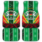 Personalised Afro Burkina Faso Car Mats Coat Of Arms With Rose