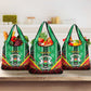 Personalised Afro Burkina Faso Grocery Bag Coat Of Arms With Rose