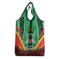 Personalised Afro Burkina Faso Grocery Bag Coat Of Arms With Rose
