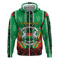 Personalised Afro Burkina Faso Hoodie Coat Of Arms With Rose