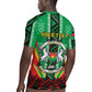 Personalised Afro Burkina Faso Rugby Jersey Coat Of Arms With Rose