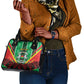 Personalised Afro Burkina Faso Shoulder Handbag Coat Of Arms With Rose
