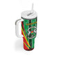 Personalised Afro Burkina Faso Tumbler With Handle Coat Of Arms With Rose