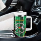 Personalised Afro Burkina Faso Tumbler With Handle Coat Of Arms With Rose