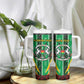 Personalised Afro Burkina Faso Tumbler With Handle Coat Of Arms With Rose