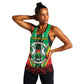 Personalised Afro Burkina Faso Women Racerback Tank Coat Of Arms With Rose