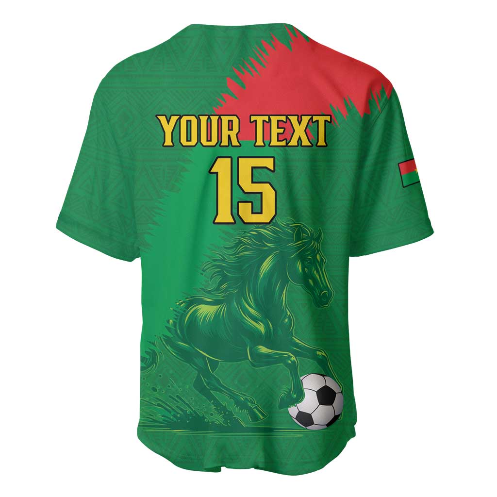 Burkina Faso Football Custom Baseball Jersey Go Stallions