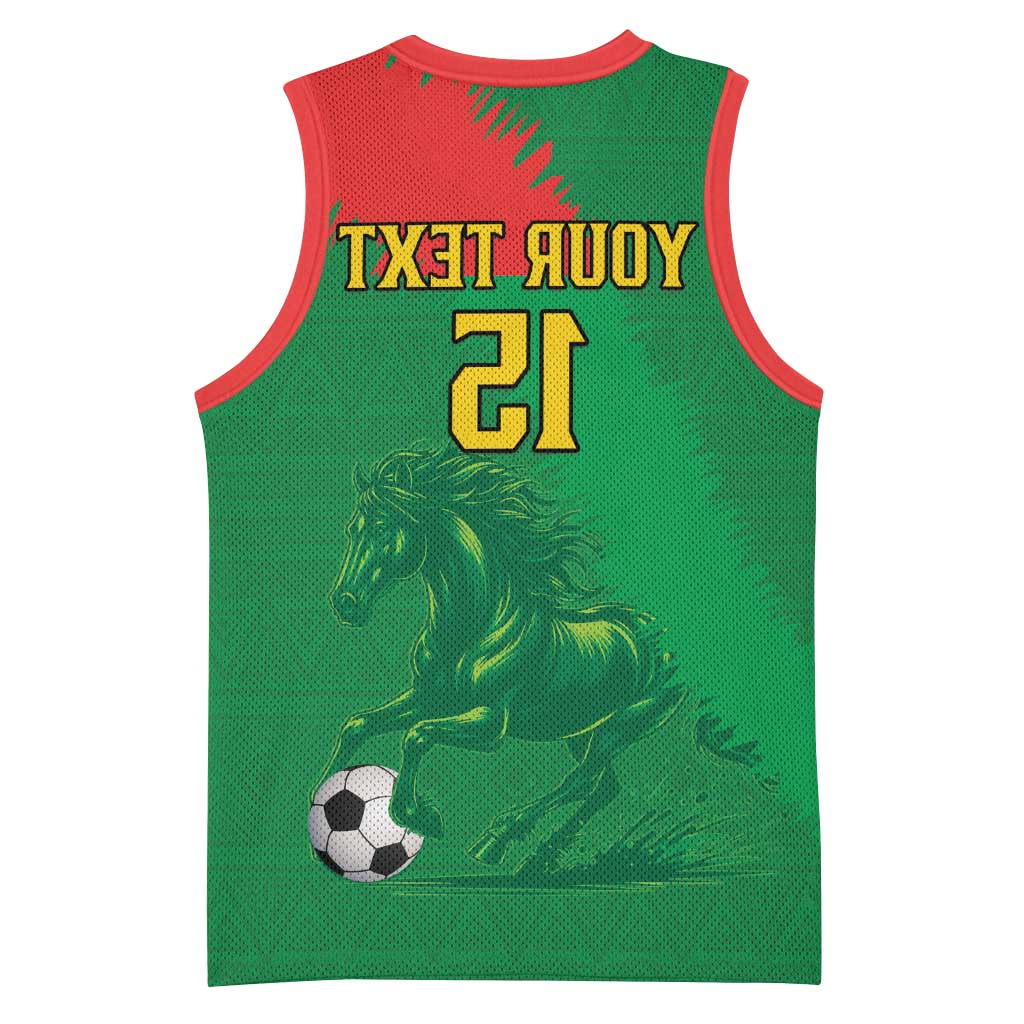 Burkina Faso Football Custom Basketball Jersey Go Stallions - African Pride