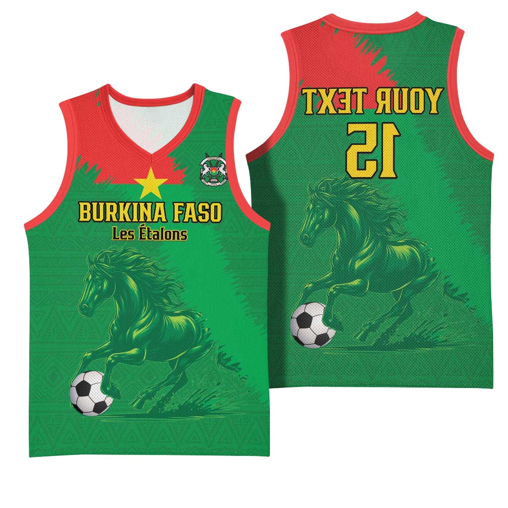 Burkina Faso Football Custom Basketball Jersey Go Stallions - African Pride