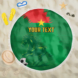 Burkina Faso Football Custom Beach Blanket Go Stallions