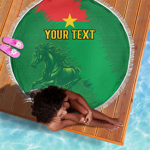 Burkina Faso Football Custom Beach Blanket Go Stallions