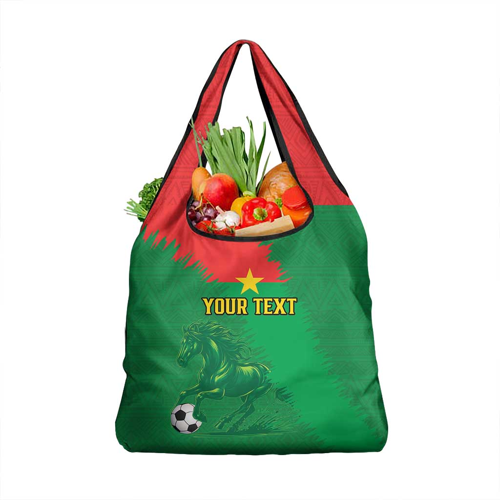 Burkina Faso Football Custom Grocery Bag Go Stallions