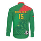Burkina Faso Football Custom Long Sleeve Button Shirt Go Stallions
