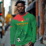 Burkina Faso Football Custom Long Sleeve Shirt Go Stallions