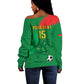 Burkina Faso Football Custom Off Shoulder Sweater Go Stallions