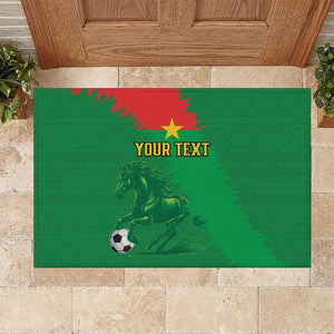 Burkina Faso Football Custom Rubber Doormat Go Stallions