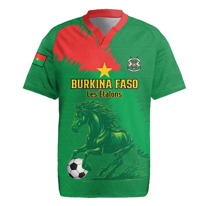 Burkina Faso Football Custom Rugby Jersey Go Stallions