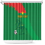 Burkina Faso Football Custom Shower Curtain Go Stallions