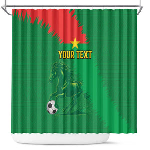 Burkina Faso Football Custom Shower Curtain Go Stallions