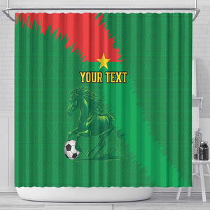 Burkina Faso Football Custom Shower Curtain Go Stallions