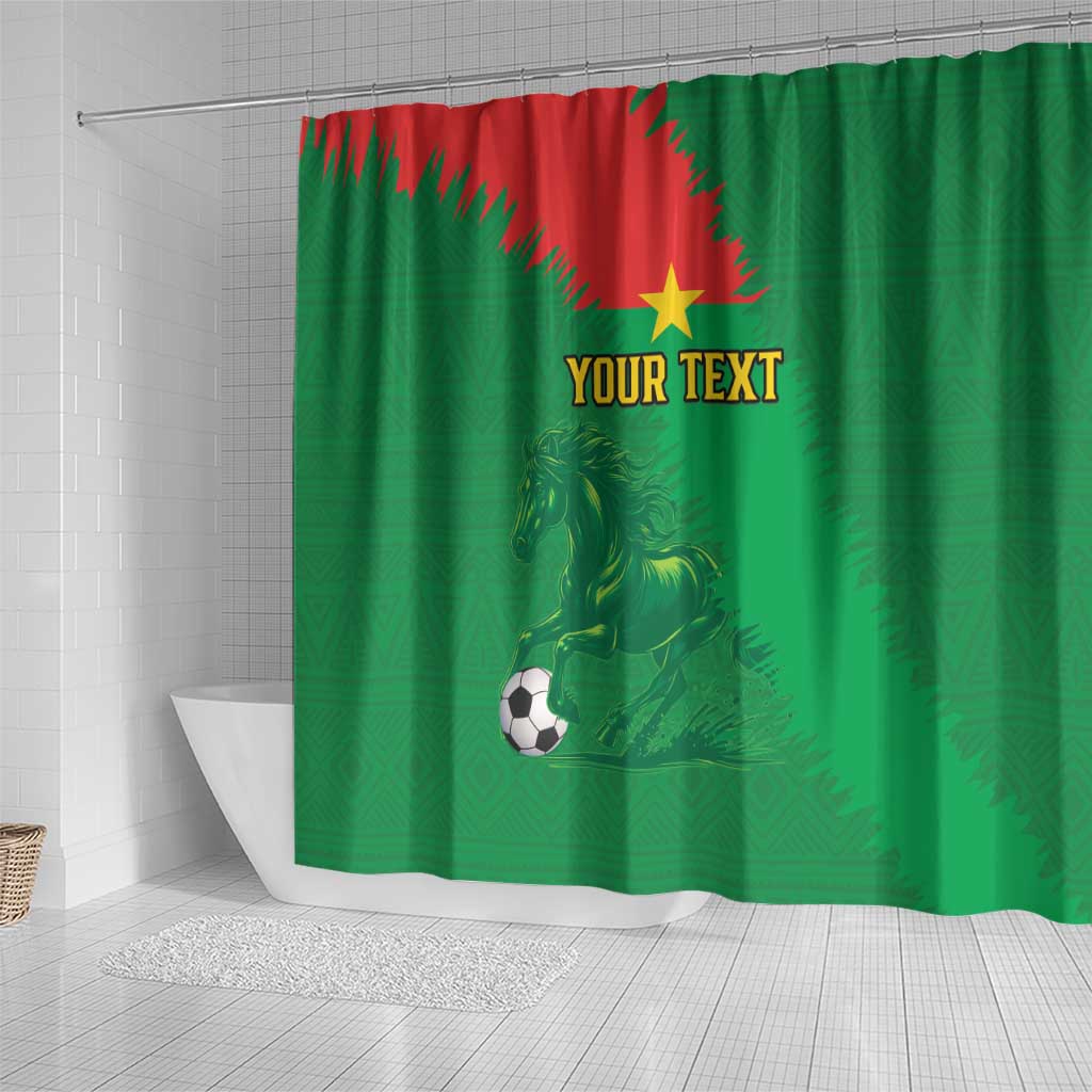 Burkina Faso Football Custom Shower Curtain Go Stallions