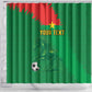 Burkina Faso Football Custom Shower Curtain Go Stallions