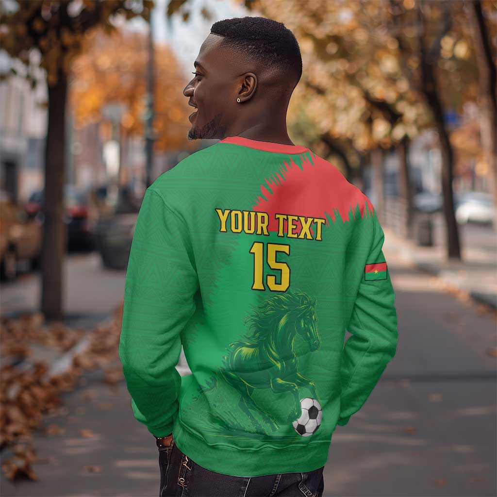Burkina Faso Football Custom Sweatshirt Go Stallions