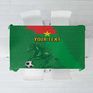 Burkina Faso Football Custom Tablecloth Go Stallions